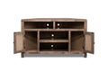 Joshua Creek 52 Inch Corner Tv Stand For Tvs Up To 55 Inches, No Assembly Required, Barnwood Finish Brown Brown Primary Living Space 50 59 Inches 50 59 Inches Rustic,Transitional Alder 55 Inches Wood