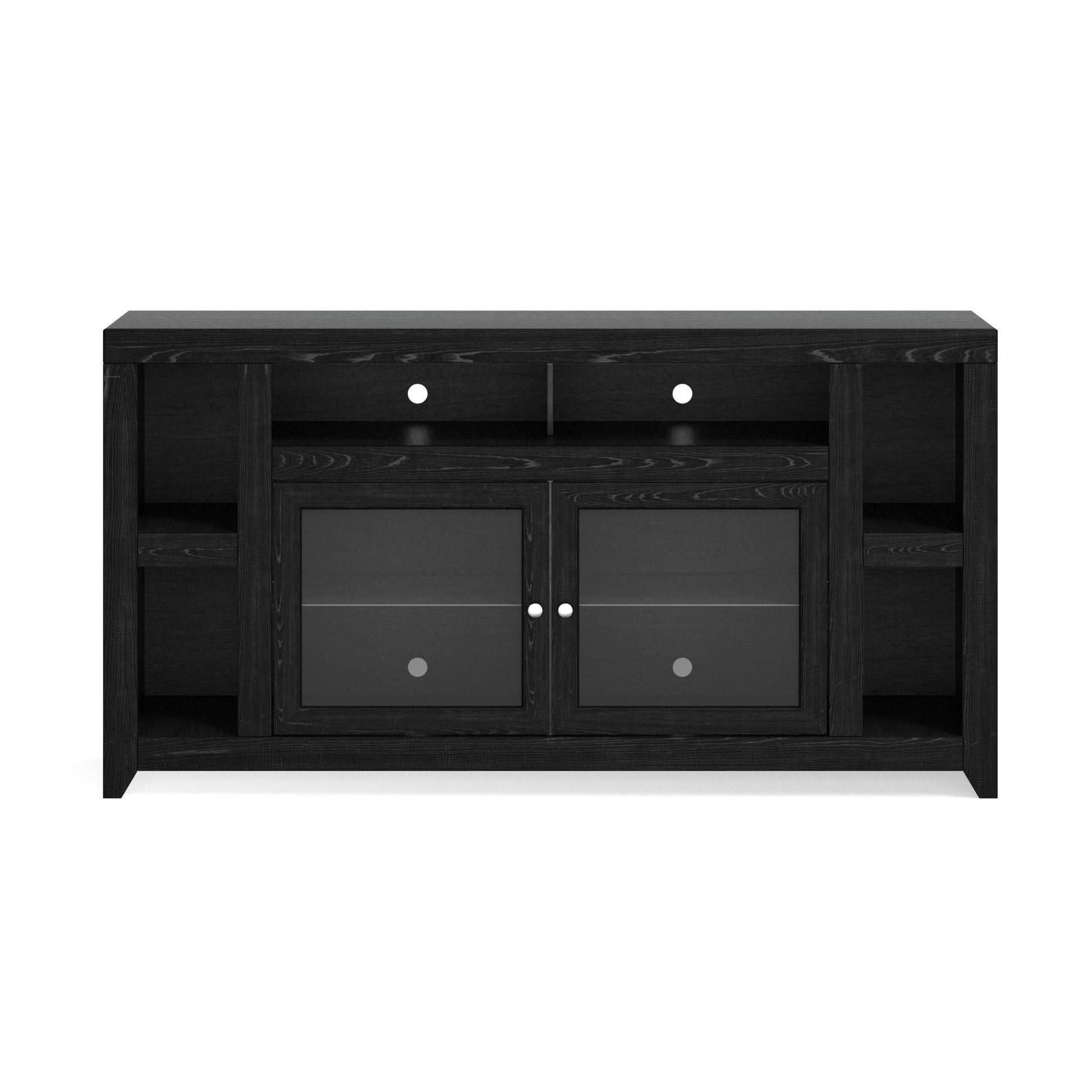 Skyline 65 Inch Tv Stand Console For Tvs Up To 75 Inches, No Assembly Required, Mocha Finish Brown Espresso Primary Living Space 60 69 Inches 70 79 Inches Contemporary,Modern Poplar 75 Inches Wood