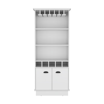 Bar Cabinet Taholah, Living Room, White White Particle Board Engineered Wood