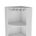 Bar Cabinet Jansen, Living Room, White White Particle Board Engineered Wood