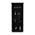 Bar Cabinet Taholah, Living Room, Black Black Particle Board Engineered Wood