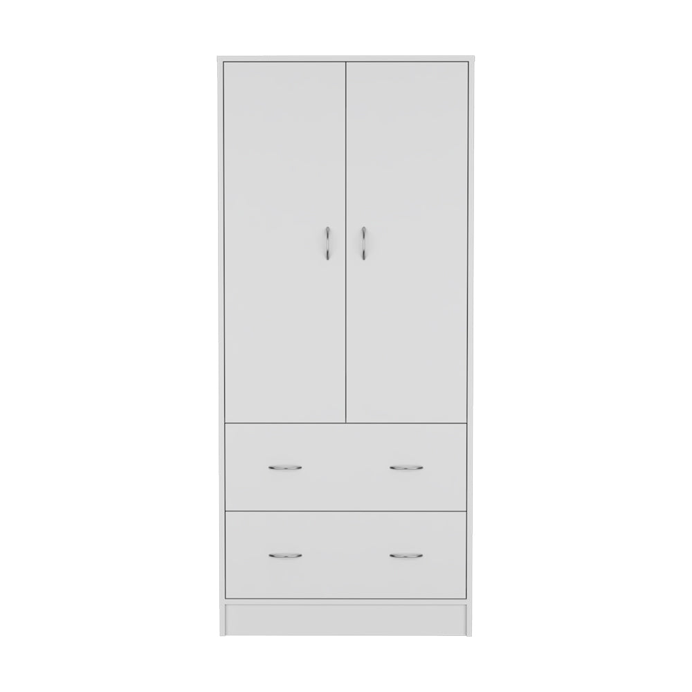 Armoire Edie, Bedroom, White White Particle Board Engineered Wood