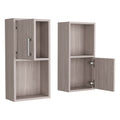 Medicine Cabinet Florence, Bathroom, White Oak Multicolor Particle Board Engineered Wood