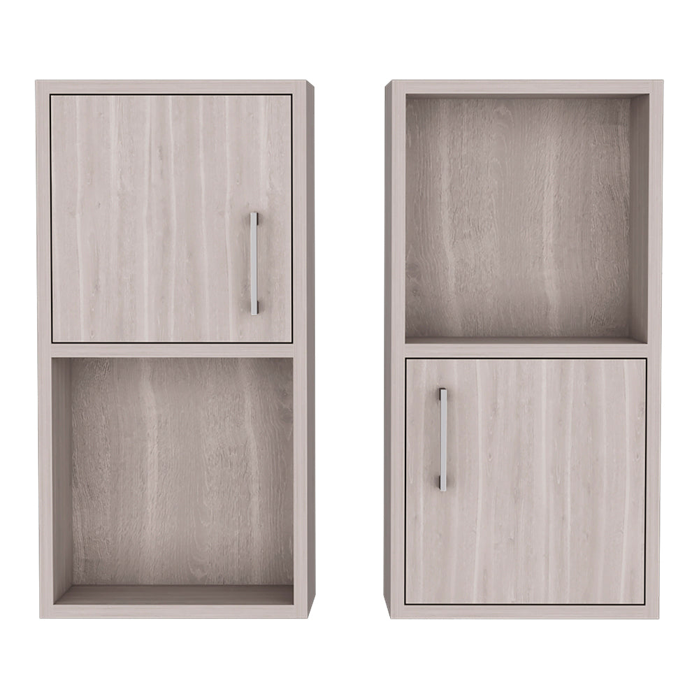 Medicine Cabinet Florence, Bathroom, White Oak Multicolor Particle Board Engineered Wood