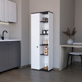 Multistorage Kitchen Pantry Lane, Kitchen, White Black White Black Particle Board Engineered Wood