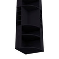 Bar Cabinet Jansen, Living Room, Black Black Particle Board Engineered Wood