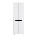 Multistorage Kitchen Pantry Hepler, Kitchen, White Black White Black Particle Board Engineered Wood