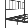 Metal Platform Bed Frame With Headboard, Sturdy Metal Frame, No Box Spring Needed Queen Queen Black Iron