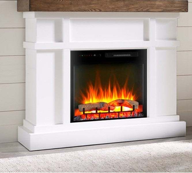 Augusta Fm28 2067W Mantle Fireplace Mantle Only White Wood Wood