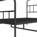 Metal Platform Bed Frame With Headboard, Sturdy Metal Frame, No Box Spring Needed Queen Queen Black Iron