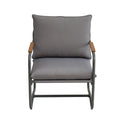 4 Piece Outdoor Patio Furniture Sets, Patio Conversation Set With Removable Seating Cushion, Courtyard Patio Set For Home, Yard, Poolside Grey Gray Aluminum