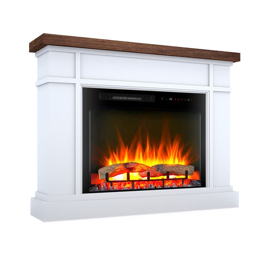 Augusta Fm28 2067W Mantle Fireplace Mantle Only White Wood Wood