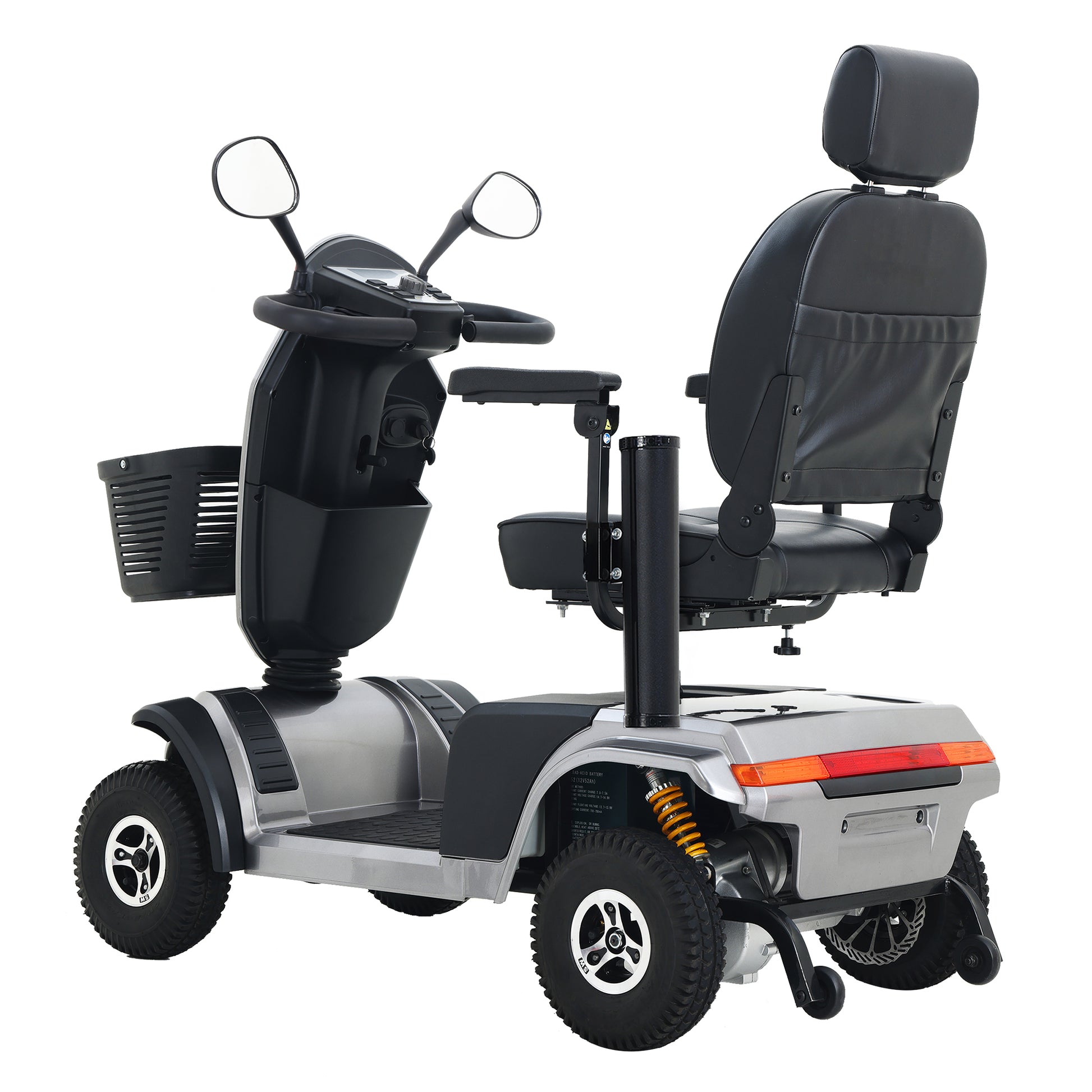 S500 Grey Heavy Duty Mobility Scooter Grey Metal