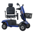 S500 Blue Heavy Duty Mobility Scooter Blue Metal