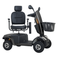 S500 Black Heavy Duty Mobility Scooter Black Metal