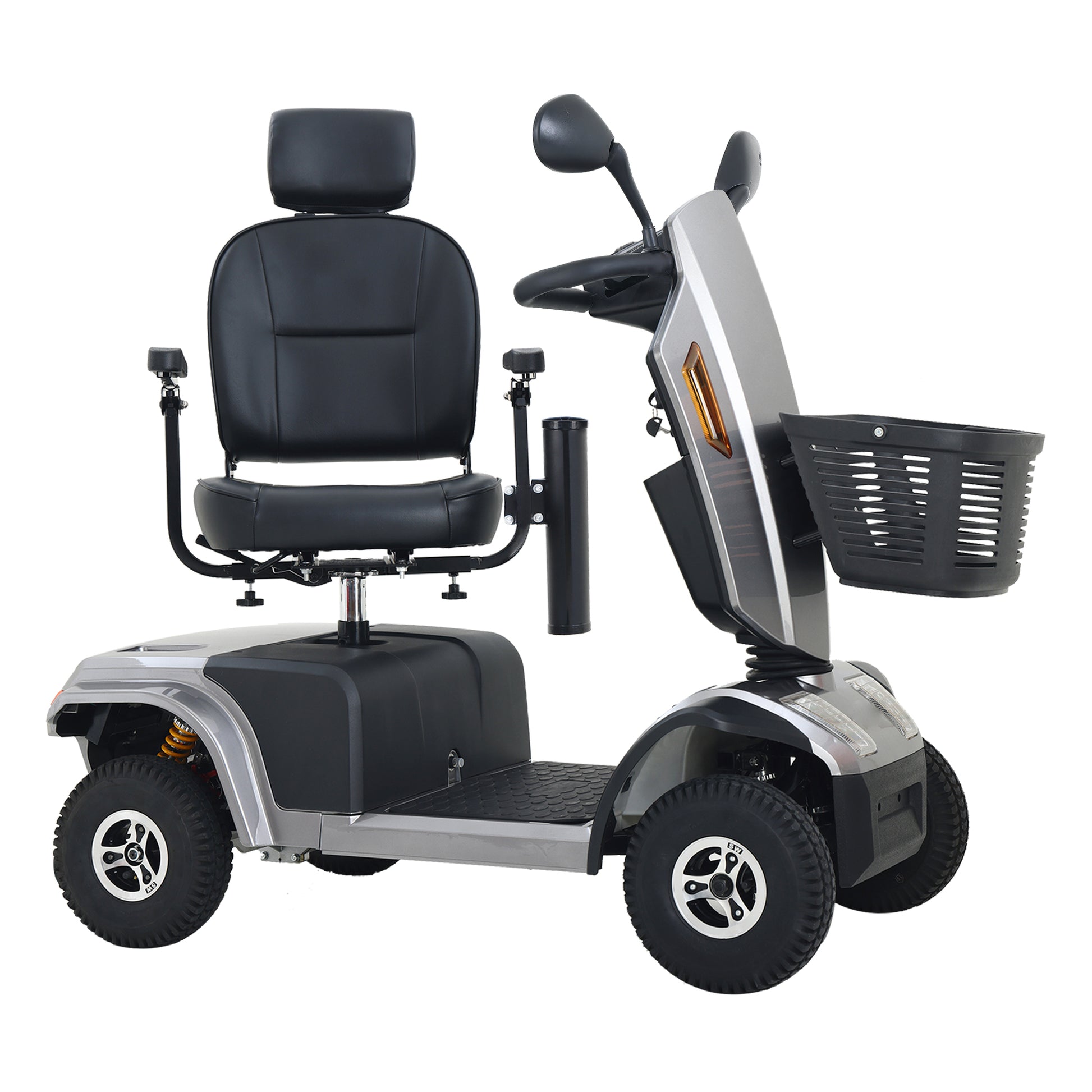 S500 Grey Heavy Duty Mobility Scooter Grey Metal