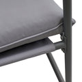 4 Piece Outdoor Patio Furniture Sets, Patio Conversation Set With Removable Seating Cushion, Courtyard Patio Set For Home, Yard, Poolside Gray Aluminum