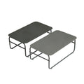 4 Piece Outdoor Patio Furniture Sets, Patio Conversation Set With Removable Seating Cushion, Courtyard Patio Set For Home, Yard, Poolside Grey Gray Aluminum