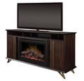 Grace Fm33 2045C Entertainment Console Fireplace Console Only Brown Wood Wood