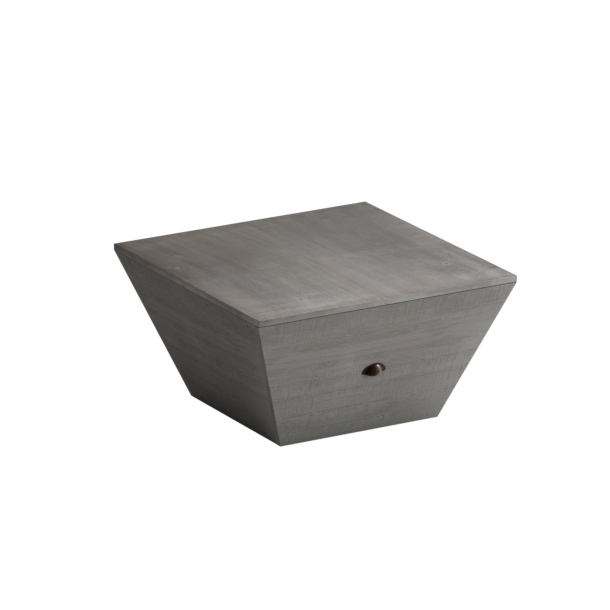 33.46" Exquisite Ladder Shaped Coffee Table For Office, Dining Room And Living Room,Gray Gray Mdf
