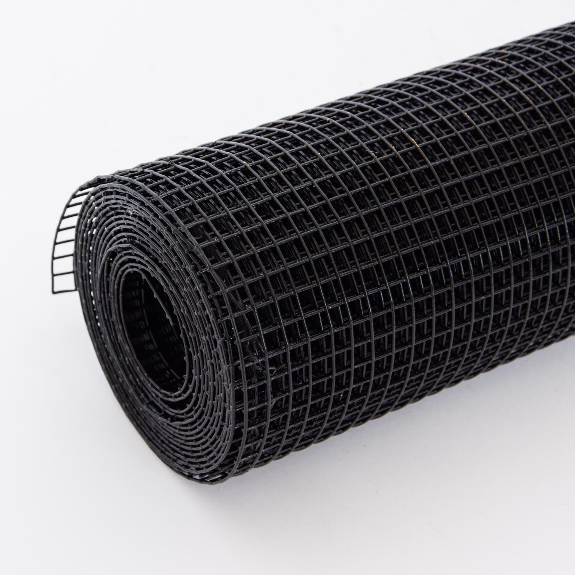 36 Inch 50 Ft Black Vinyl Coated Hardware Cloth 19 Gauge 1 4 Inch Black Pvc Hardware Cloth, Black Welded Wire Fence Supports Poultry Netting Cage Home Improvement And Chicken Coop Black Metal