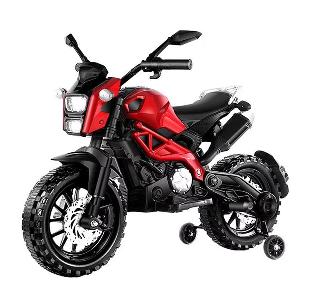 Electric Motorcycle For Kids, Kids Ride On Motorcycle, Tamco 12V Electric Dirt Bike With Training Wheels, Hand Racingfoot Brake,Pu Seat,Ride On Motorcycle For 3 6 Years Boys Girls Gift Red Plastic