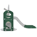 Toddler Slide And Swing Set 5 In 1, Kids Playground Climber Slide Playset With Telescope, Freestanding Combination For Babies Indoor & Outdoor Green Hdpe
