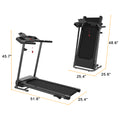 Motorized Electric Treadmill For Home 3 Level Manual Inclination & Foldable Running Machine With 12 Programs With Phone Holder Indoor Fitness Black Handheld Foldable Office American Design Multifunctional Abs Steel Q235