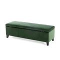 Glouster Storage Ottoman V2 Retro Green Altay Velvet