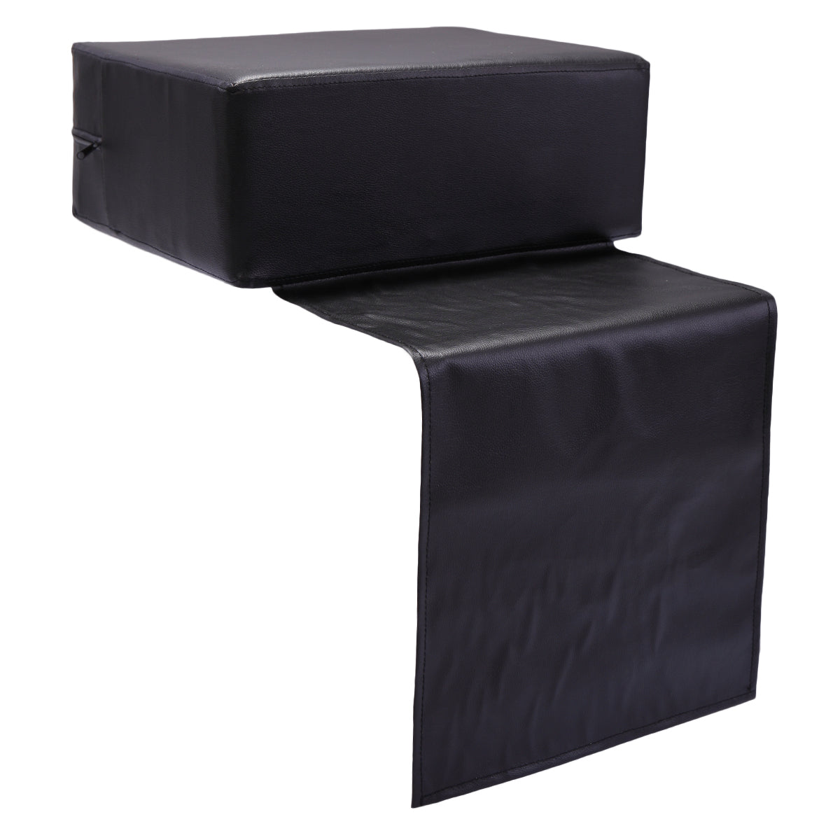 Child Salon Booster Seat Cushion For Hair Cutting, Beauty Salon Spa Equipment, Cushion For Styling Chair, Black Black Pu