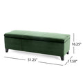 Glouster Storage Ottoman V2 Retro Green Altay Velvet