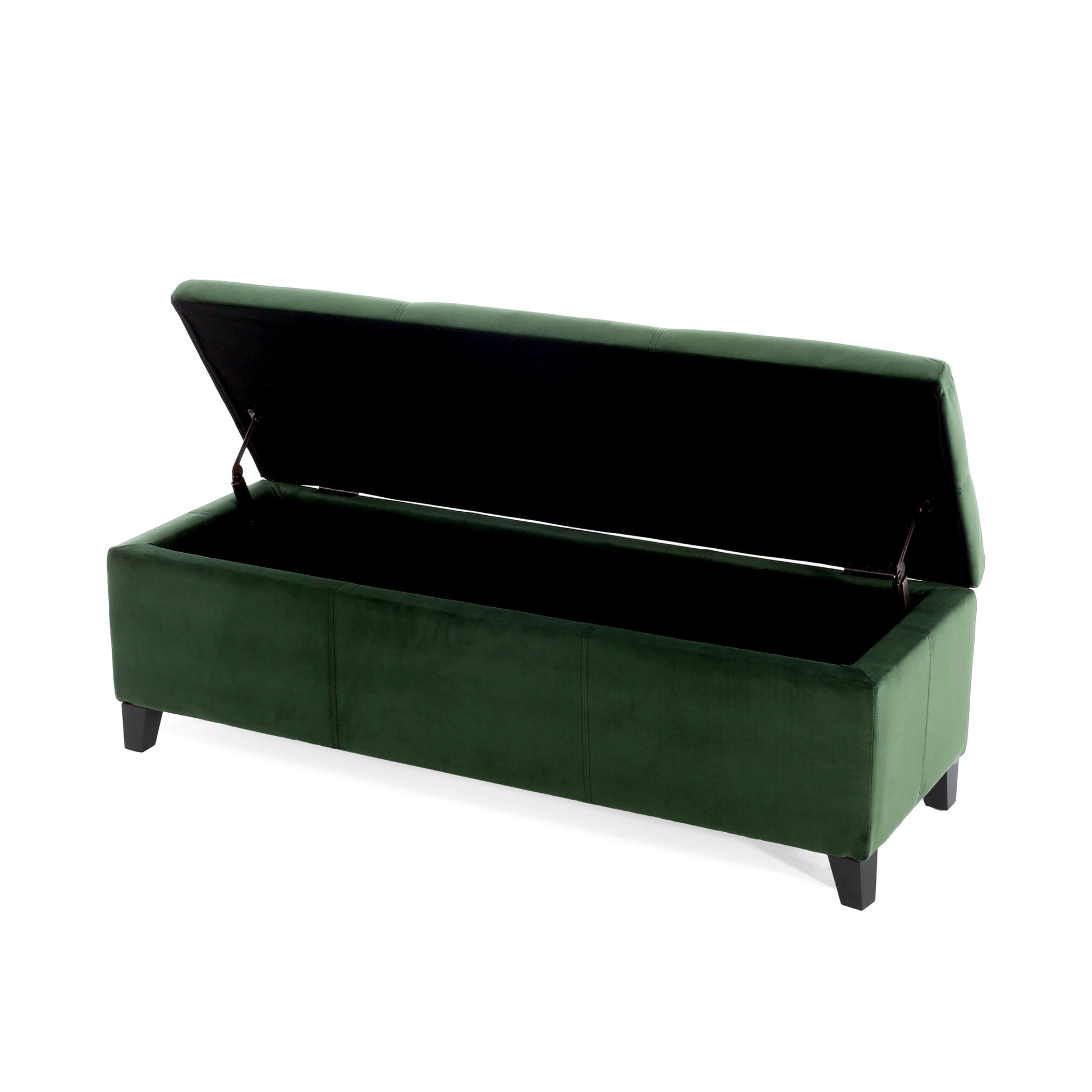 Glouster Storage Ottoman V2 Retro Green Altay Velvet