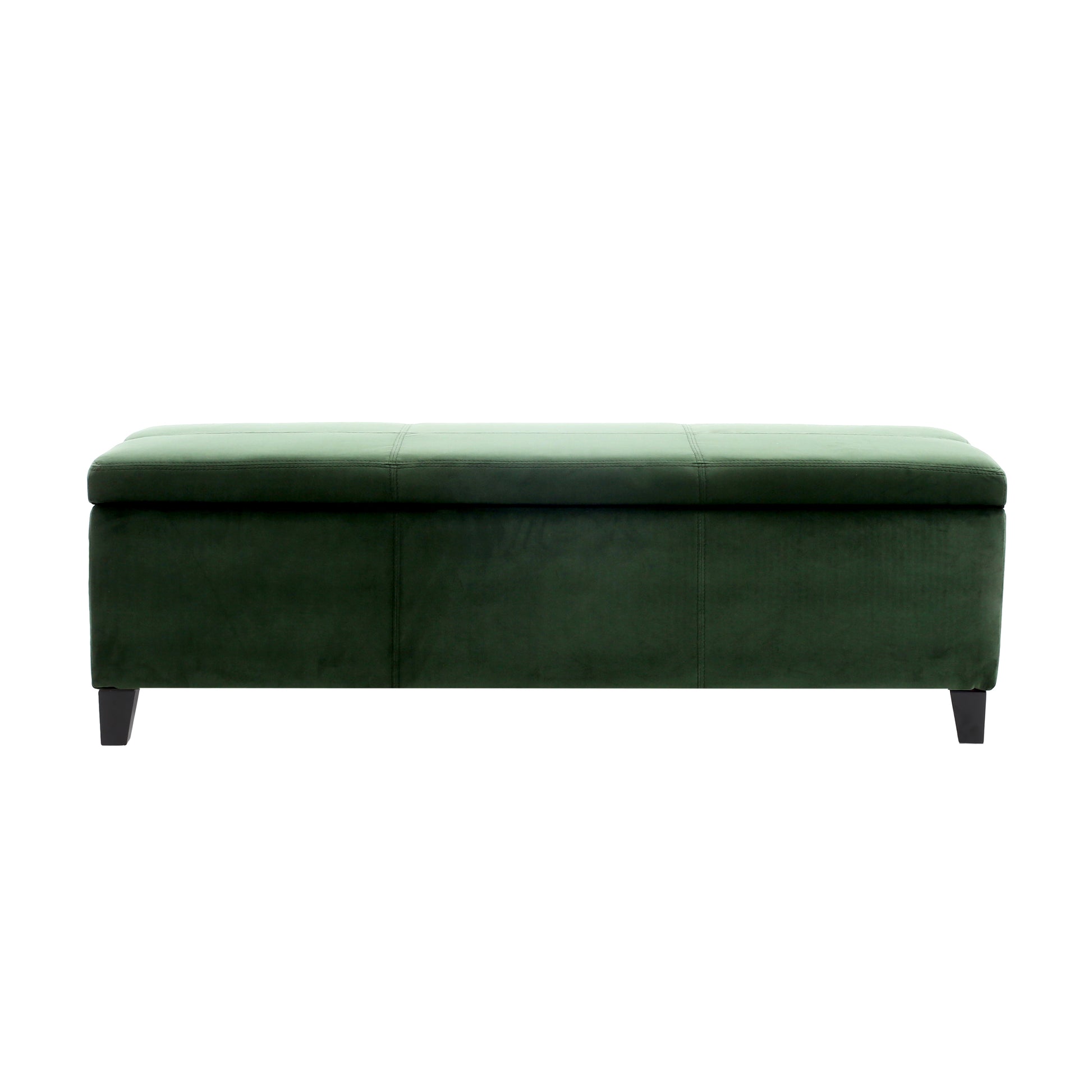 Glouster Storage Ottoman V2 Retro Green Altay Velvet