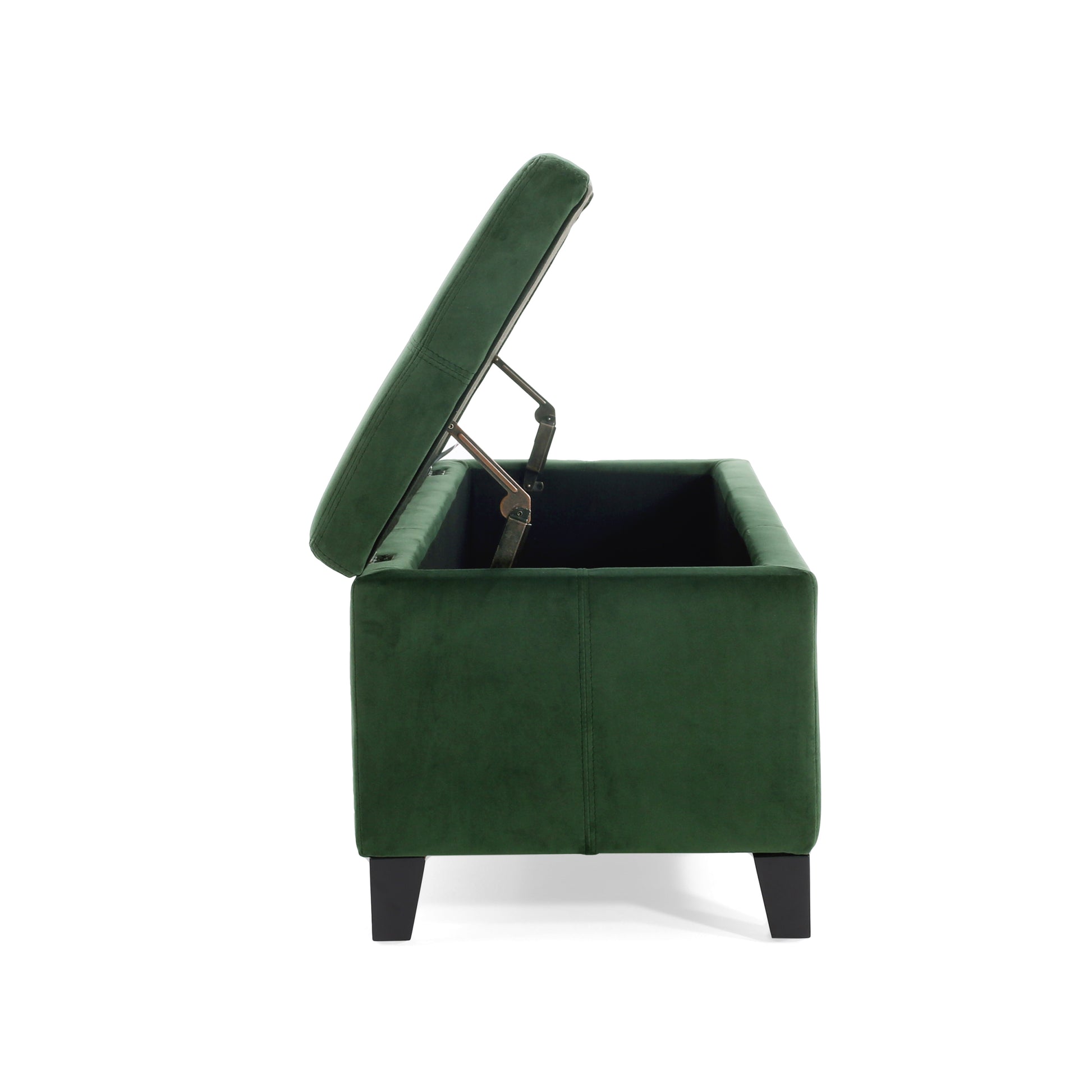 Glouster Storage Ottoman V2 Retro Green Altay Velvet