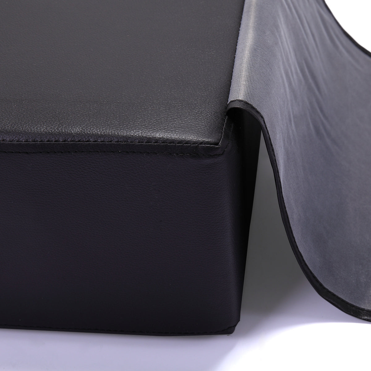 Child Salon Booster Seat Cushion For Hair Cutting, Beauty Salon Spa Equipment, Cushion For Styling Chair, Black Black Pu