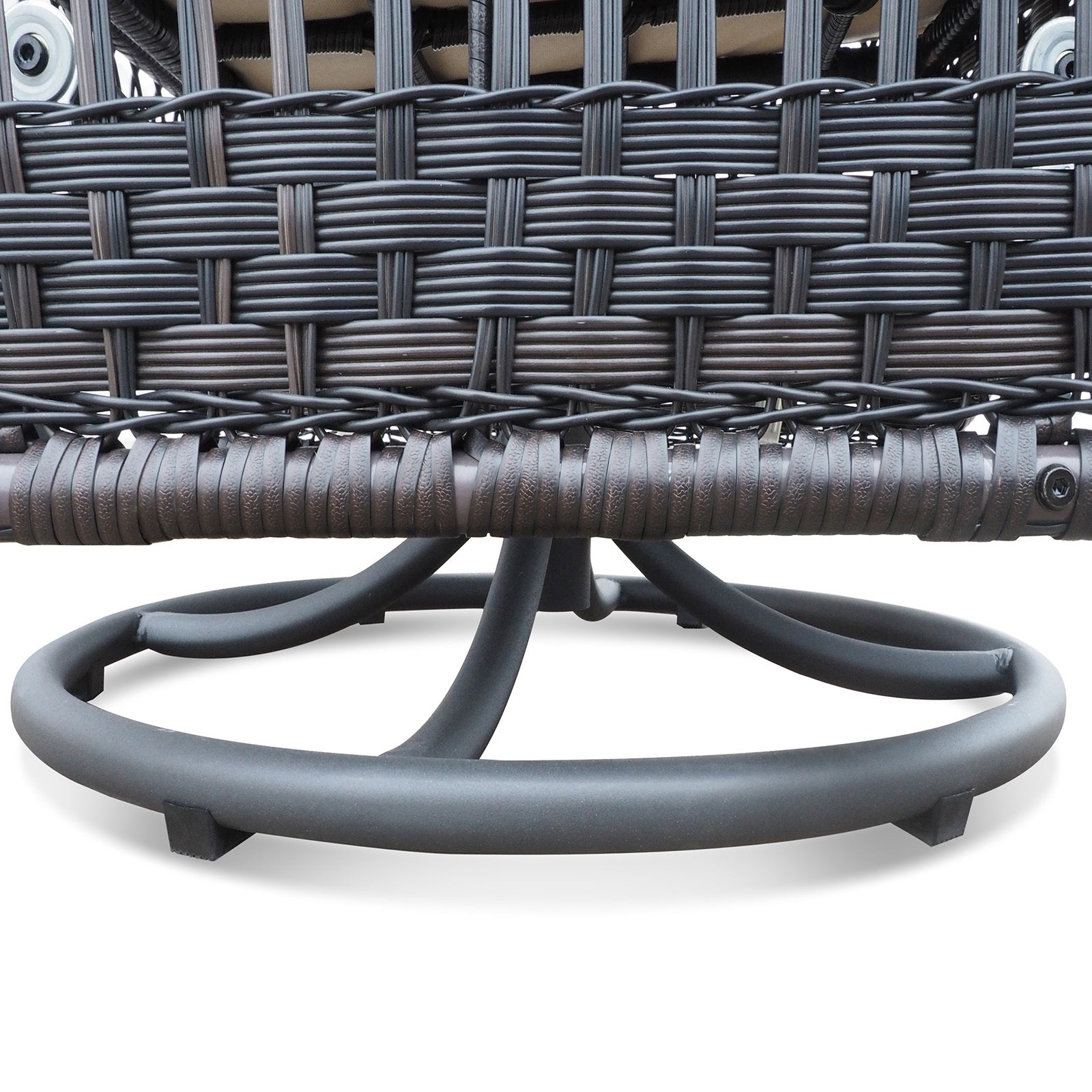 3 Pieces Conversation Set, Outdoor Wicker Rocker Swivel Patio Bistro Set, Rocking Chair With Glass Top Side Table,Red Yes Complete Patio Set Brown Rust Resistant Frame Water Resistant Cushion Garden & Outdoor Classic Complete Patio Sets Metal Metal