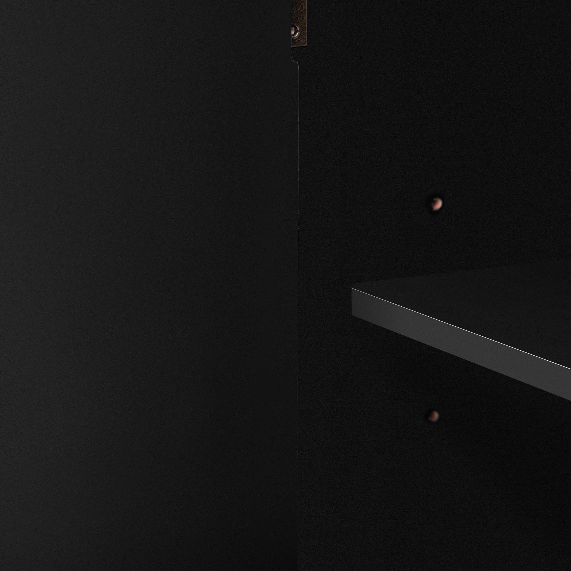 Curved Design Storage Cabinet Made Of Fraxinus Mandschuric Solid Wood Veneer, Adjustable Shelves, Suitable For Corridors, Entrances And Study. Black Primary Living Space Mdf