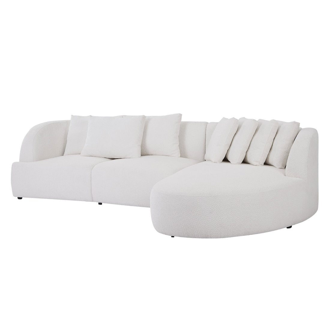 Boucle Sofa,Modular Sectional Couch For Living Room Apartment Lounge,Free Combination Beige Beige Boucle