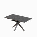 Extendable Dining Table Table Set For 6 8 Person For Dining Room,C Shaped Tube Soft Padded Armless Dining Chairs And Very Large Dining Room Table Kitchen Table Chair Set With Metal Legs Black Gray Mdf Metal
