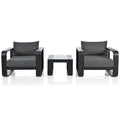 3 Pieces Aluminum Frame Patio Furniture With 6.7