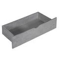 Full Size Wood Platform Bed With House Shaped Storage Headboard And 2 Drawers, Gray Box Spring Not Required Full Gray Wood Bedroom Solid Wood Mdf