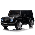 Licensed Mercedes Benz G500,24V Kids Ride On Toy 2.4G W Parents Remote Control,Electric Car For Kids,Three Speed Adjustable,Power Display, Usb,Mp3 ,Bluetooth,Led Light,Three Point Safety Belt Black Plastic