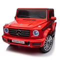 Licensed Mercedes Benz G500,24V Kids Ride On Toy 2.4G W Parents Remote Control,Electric Car For Kids,Three Speed Adjustable,Power Display, Usb,Mp3 ,Bluetooth,Led Light,Three Point Safety Belt Red Plastic