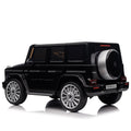 Licensed Mercedes Benz G500,24V Kids Ride On Toy 2.4G W Parents Remote Control,Electric Car For Kids,Three Speed Adjustable,Power Display, Usb,Mp3 ,Bluetooth,Led Light,Three Point Safety Belt Black Plastic