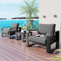 3 Pieces Aluminum Frame Patio Furniture With 6.7