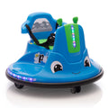 12V Snail Shaped Kids Electric Bumper Car With Remote Control, Ride On Car With Led Lights, Music, 360 Degree Rotate, Toddler Race Toys, 3 8 Years Old Blue Polypropylene