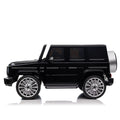 Licensed Mercedes Benz G500,24V Kids Ride On Toy 2.4G W Parents Remote Control,Electric Car For Kids,Three Speed Adjustable,Power Display, Usb,Mp3 ,Bluetooth,Led Light,Three Point Safety Belt Black Plastic