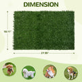 Large Pet Urine Mat Two Pack Green Polyethylene