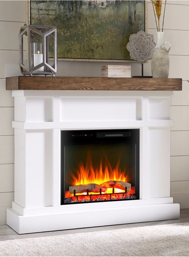 Augusta Fm28 2067W Mantle Fireplace Mantle Only White Wood Wood