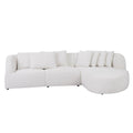 Boucle Sofa,Modular Sectional Couch For Living Room Apartment Lounge,Free Combination Beige Beige Boucle